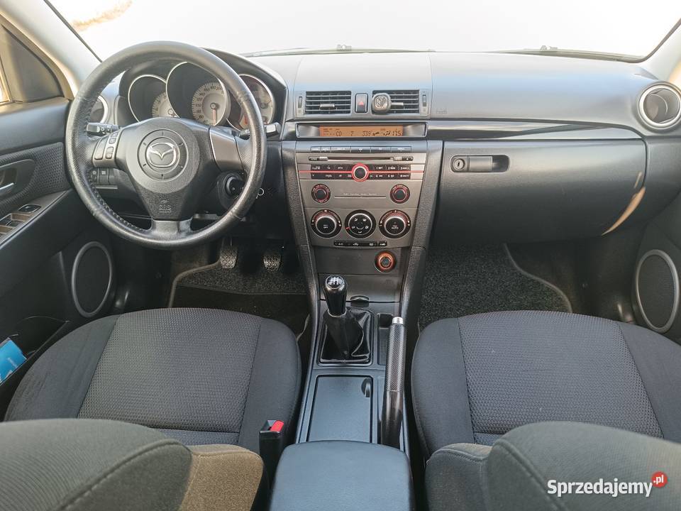 Mazda 3 Lift 16 MZR 105 2008 z Niemiec welurowa tapicerka Przeworsk