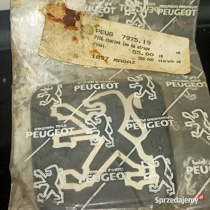 Peugeot 106 Emblemat na grill ORYGINAŁ NOS śląskie