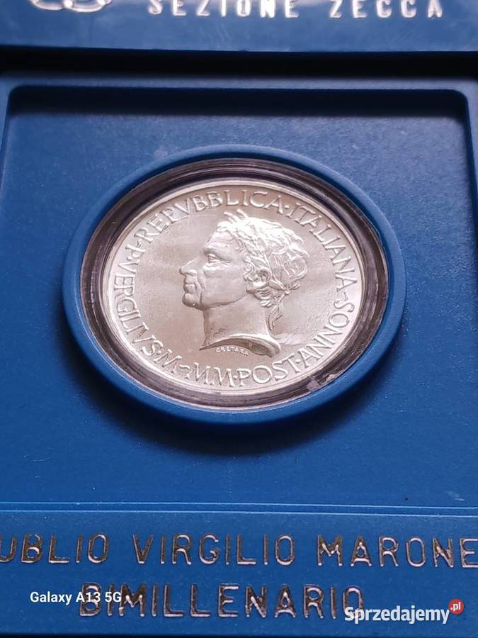 500 Lirów Włochy 1981 r Wergilius Mennicze Konin