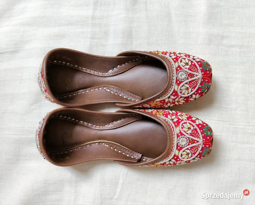 Indyjskie buty baleriny khussa 37 38 zdobione
