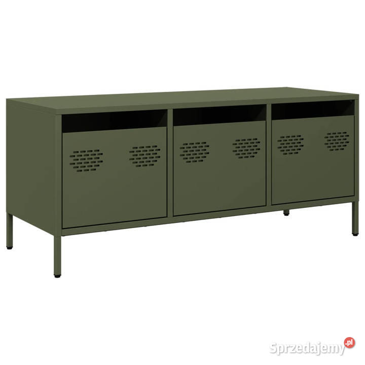 Szafka RTV oliwkowa 1015x39x435 stal walcowana RTV Warszawa