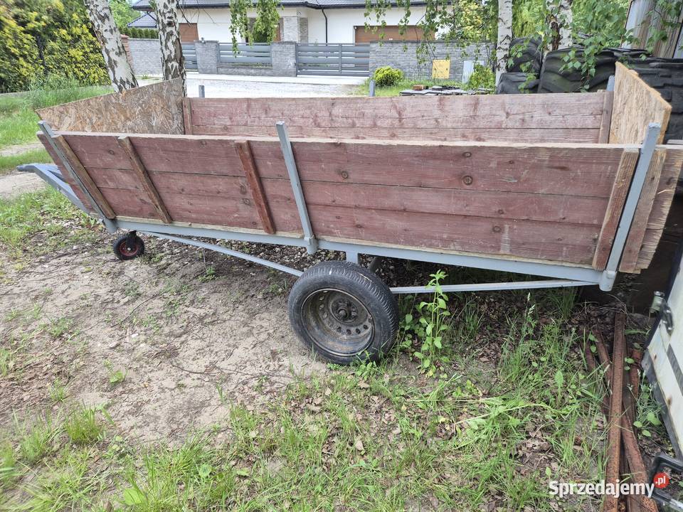 Przyczepa rolnicza jednoosiowa wóz jednoosiowy Bucze