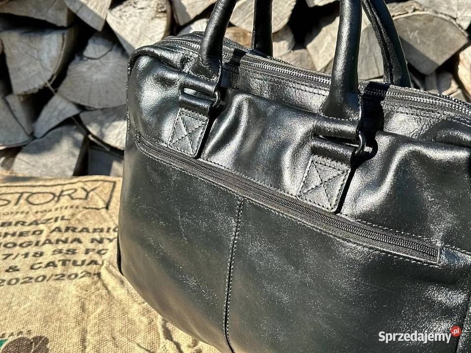Torba na laptopa ręcznie malowana 100 skóra Warszawa