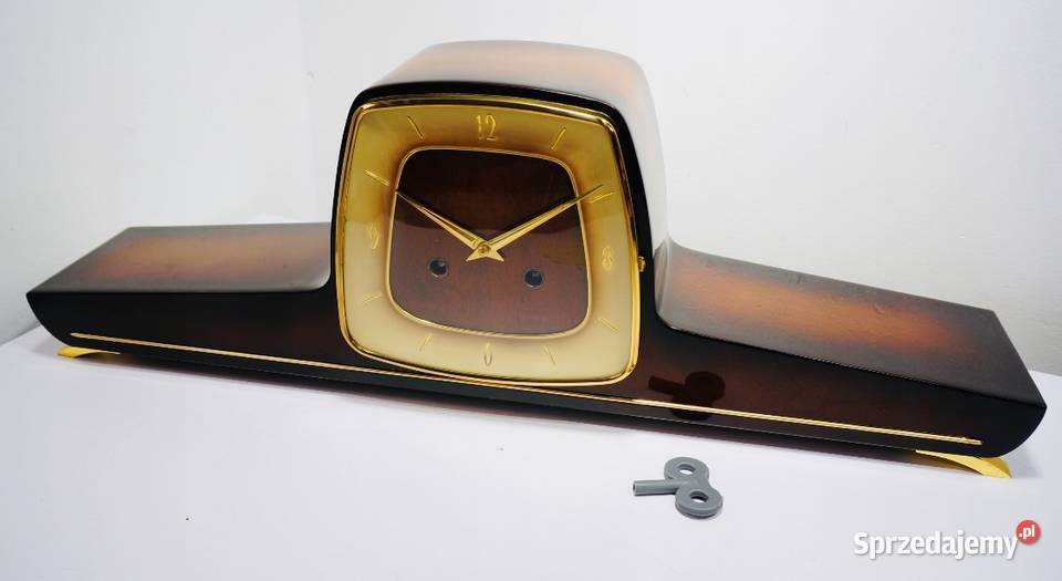 Piękny Zegar Kominkowy Art deco FHS Germany Grupa
