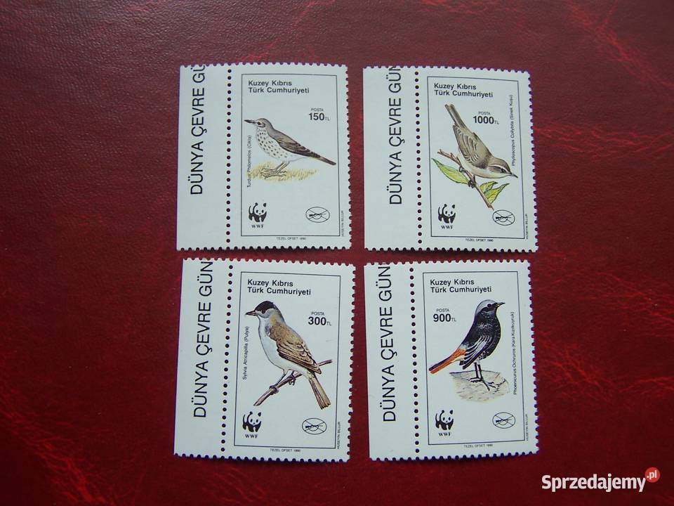 Cypr Płn 1990 MNH Mi 27578 Fauna Ptaki WWF Tychy