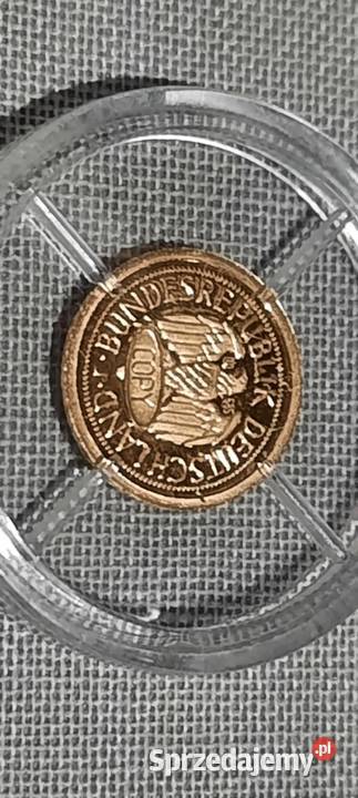 Niemcy replika 2 marki 1951 J złoto st Lk160 Warszawa