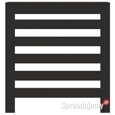 Osłona na grzejnik czarna 78x20x82 materiał Warszawa