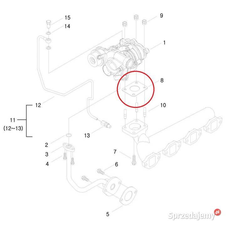 Uszczelka turbosprężarki 40 mm A1151159 40006902