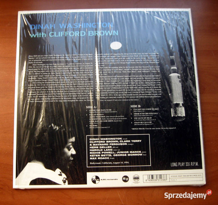 Dinah Washington with Clifford Brown 1 płyta Szczecin