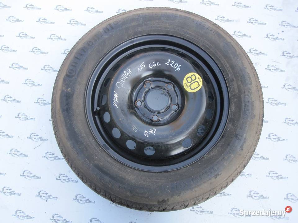 NISSAN QASHQAI J10 koło dojazdowe 1459016 106M świętokrzyskie Kielce