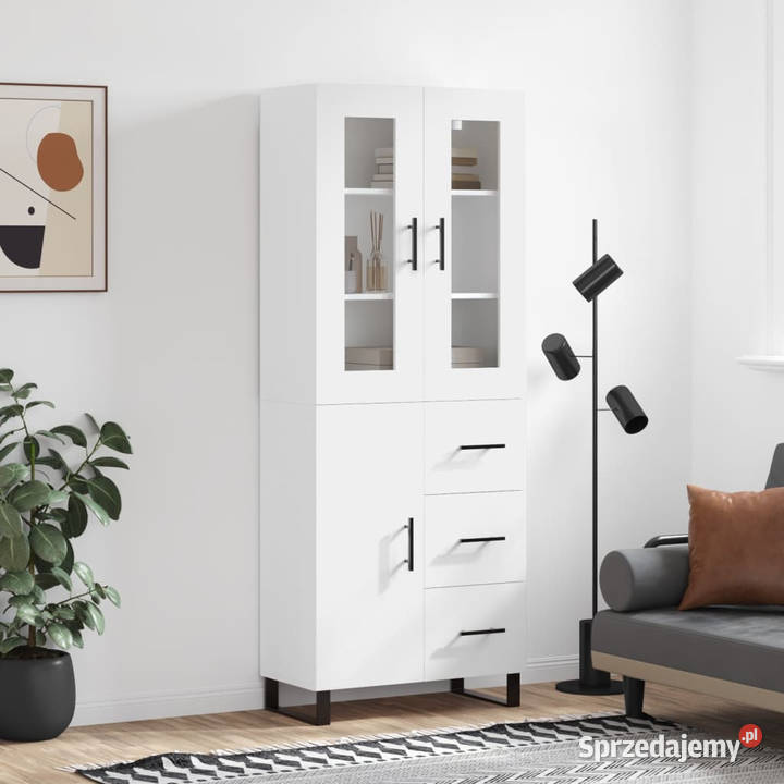 Witrynka biała 695x34x180 materiał mazowieckie