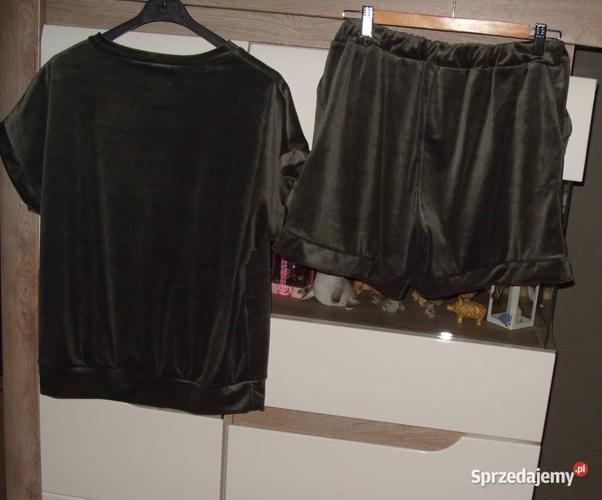 fajny grafitowy dres na lato z LALECZKĄ r ML Moda i Styl