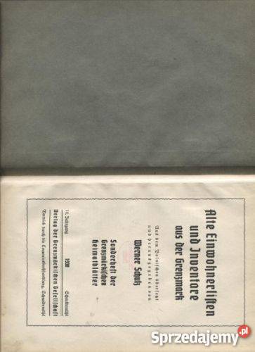 Alte Einwohnerelisten und Inventareaus der zachodniopomorskie