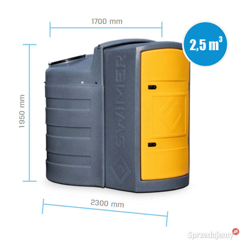 ZBIORNIK NA OLEJ NAPĘDOWY ON 2500L BASIC SWIMER Kraków