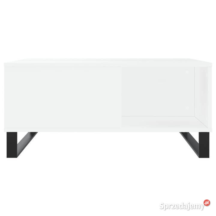 Stolik kawowy biały 80x80x365 materiał Warszawa