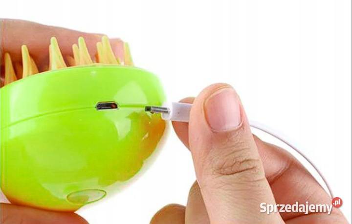 Szczotka parowa kota psa masażer Zielona Akcesoria dla zwierząt Zawiercie