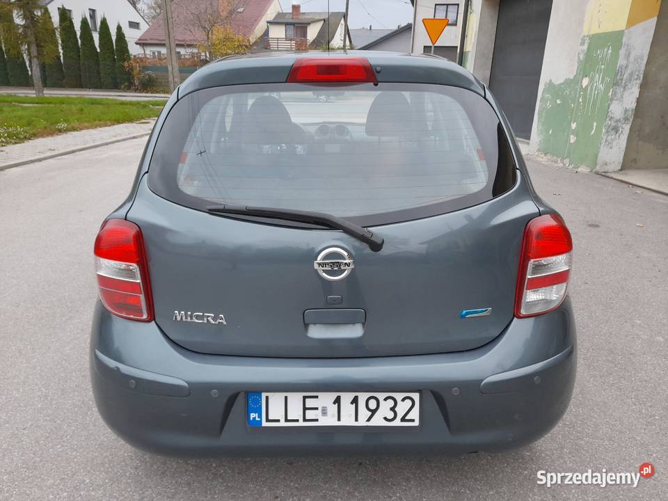 Nissan Micra 12 benzyna5 drzwi198 przebiegu2011 nieuszkodzony Motoryzacja Siedliszcze-Osada