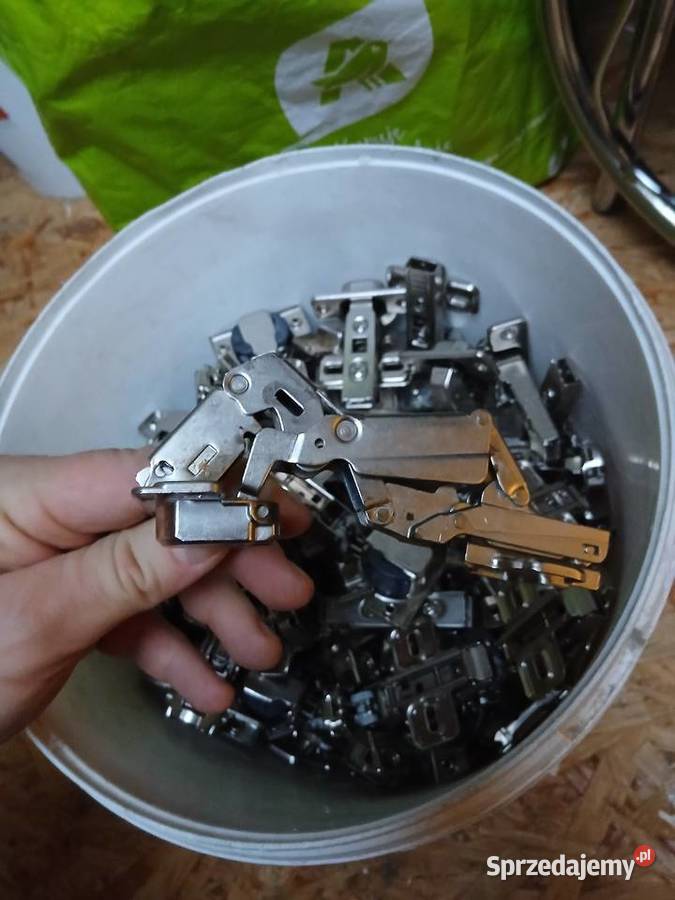 Zawiasy do mebli kompletne regulowane ok 50 70