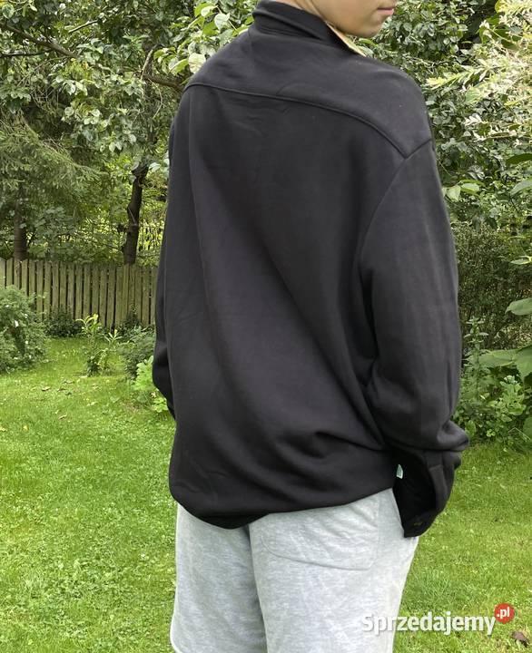 Urban Classic Czarna Bluza Koszula Oversize do małopolskie Sidzina