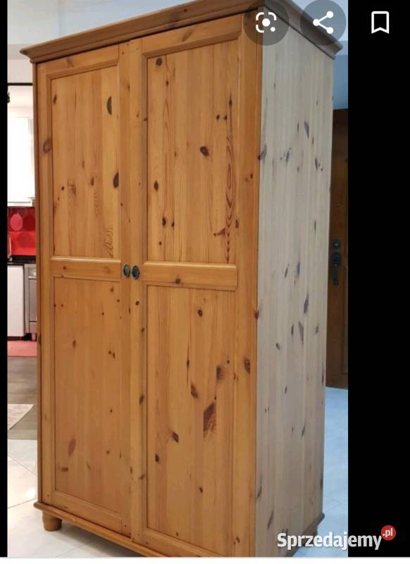 Regały IKEA LEKSVIK drewno komoda szafa 24cm Warszawa sprzedam