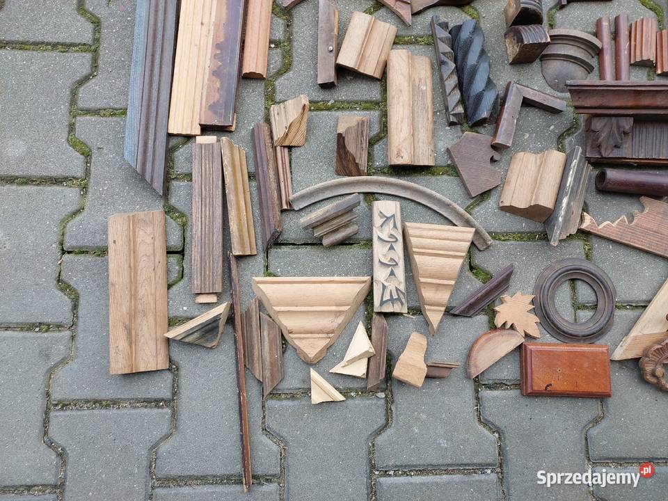 Drewniane elementy starych zegarów aplikacje Tczew