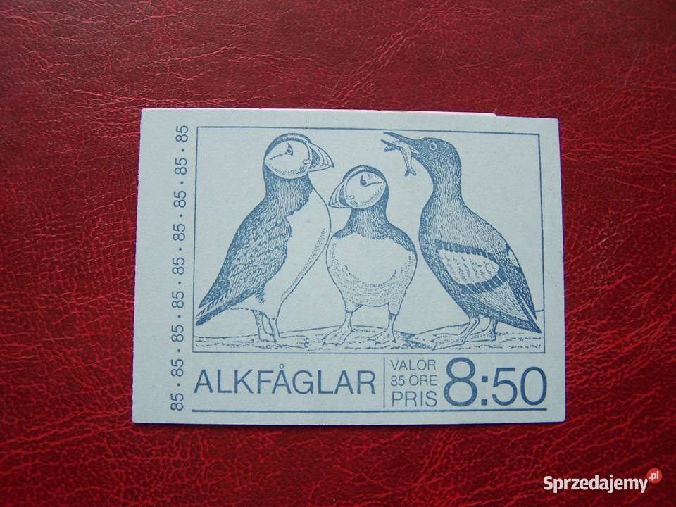 Szwecja 1976 MNH Karnet Fauna Ptaki śląskie Tychy