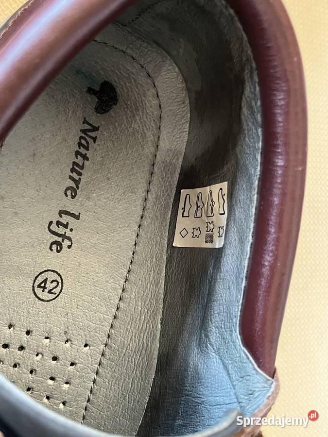 Męskie skórzane mokasyny Nature life 4142 inna śląskie