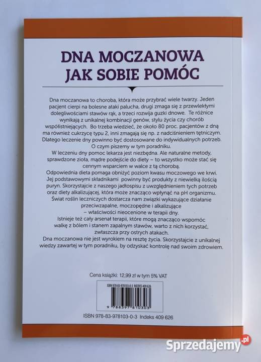 Dna Moczanowa Sobie Pomóc Naturalne Terapie ISBN 9788397810303 Warszawa