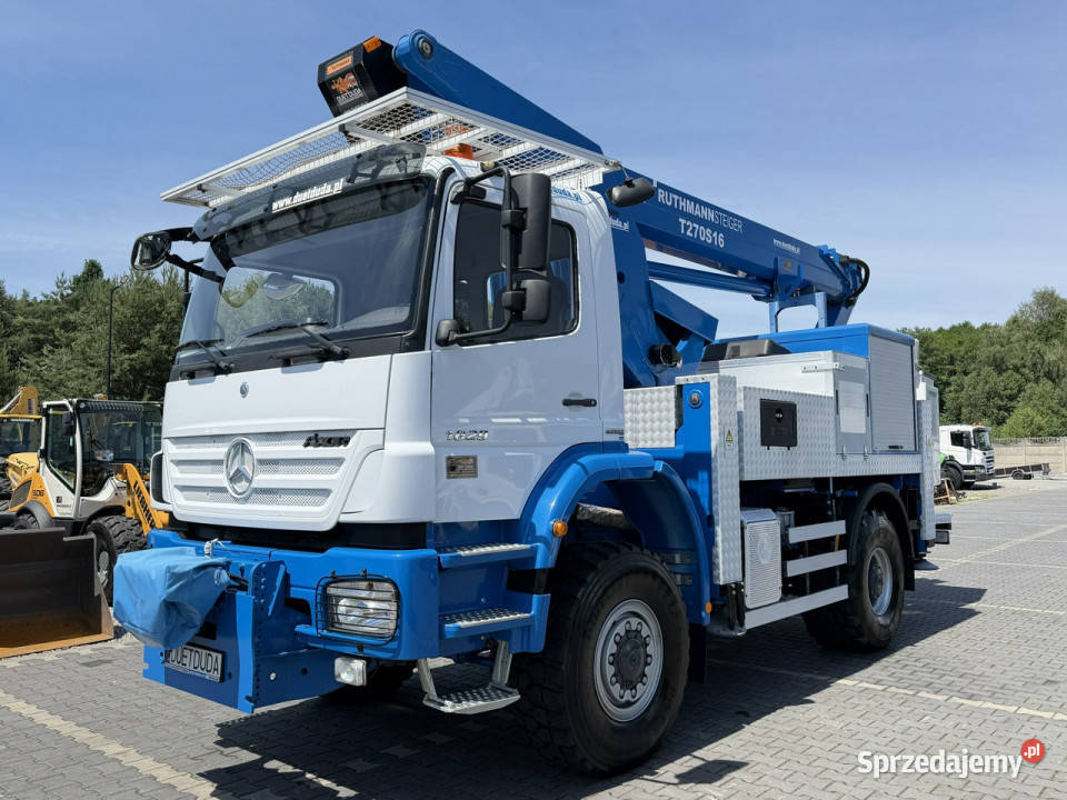 Mercedes AXOR 1829 4x4 Zwyżka RUTHMANN STEIGER wspomaganie kierownicy świętokrzyskie Widełki