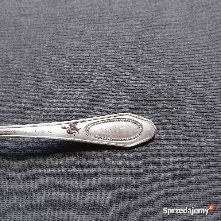 Platerowana secesyjna łyżeczka Alpacca Silber Koźminek