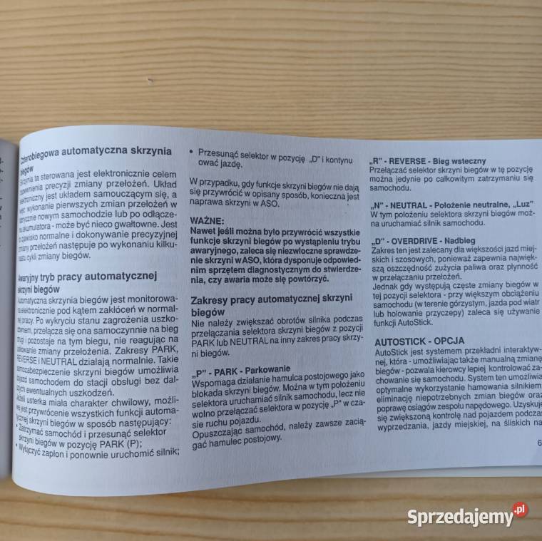 Chrysler Sebring Instrukcja obsługi Koszalin