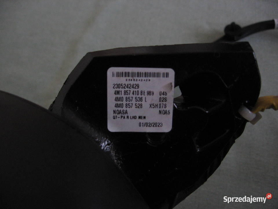 4M1857410BG9B9 Audi Q7 Lusterko prawe Oryginalne Warszawa