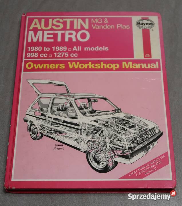 Haynes AUSTIN METRO MG Vanden Plas 19801989 mazowieckie Siedlce