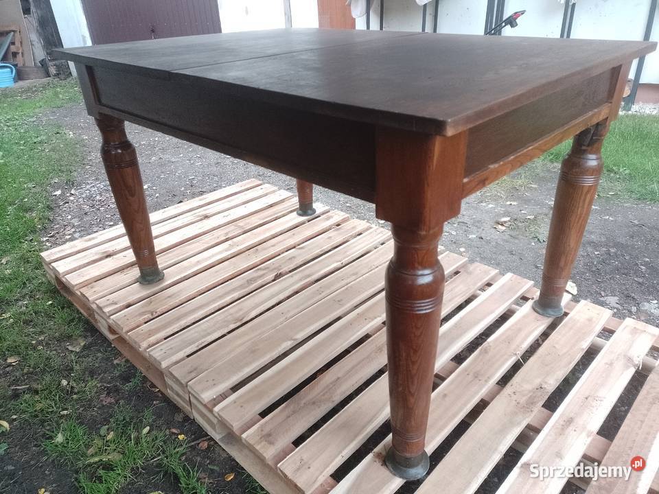 Stół dębowy rozkładany antyk Osse