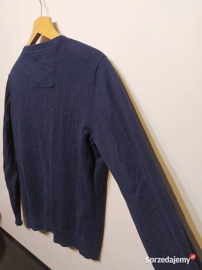 Tom Tailor M sweter bawełniany granatowy Swetry i golfy