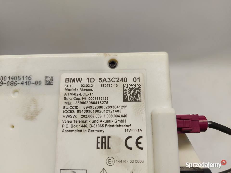 BMW G23 G22 M440i Cabrio Moduł sterownik