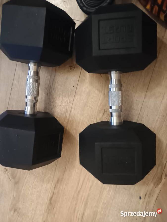 Ławka do ćwiczeń Hopsport zestaw hantli Hex Sosnowiec
