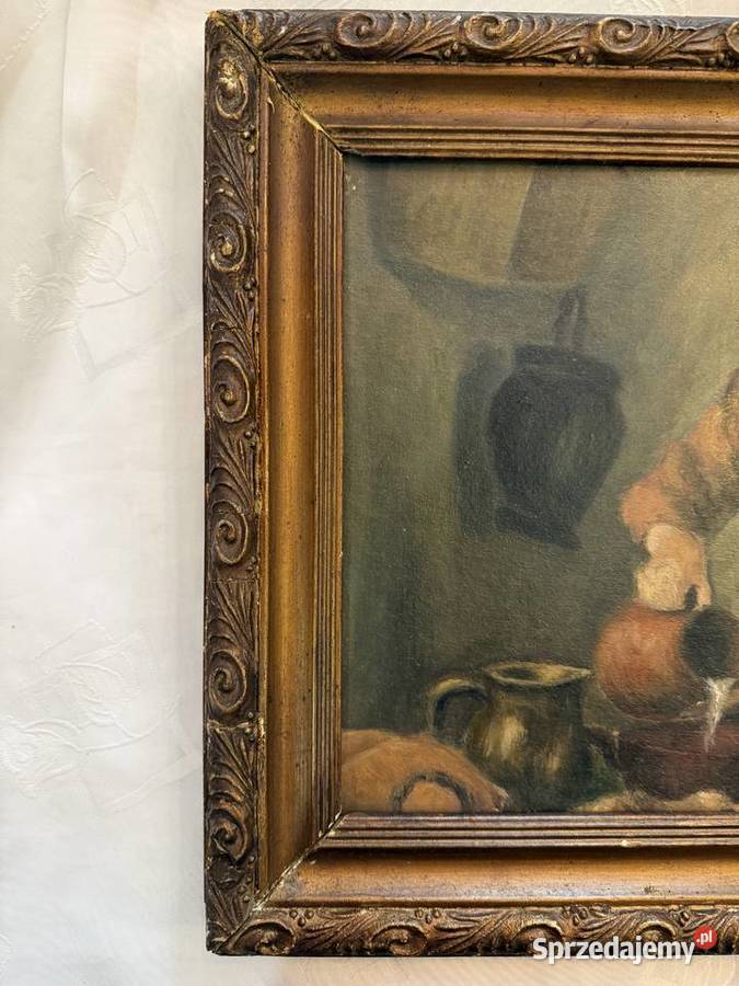 Obraz olejny w stylu niderlandzkim kobieta Malarstwo