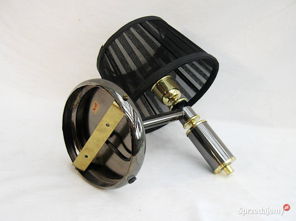 Piękny kinkiet stylowy II czarny Szczecinek sprzedam