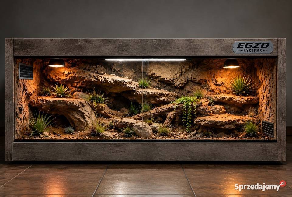 Terrarium profesjonalne gekona lamparciego agamy Ostrołęka