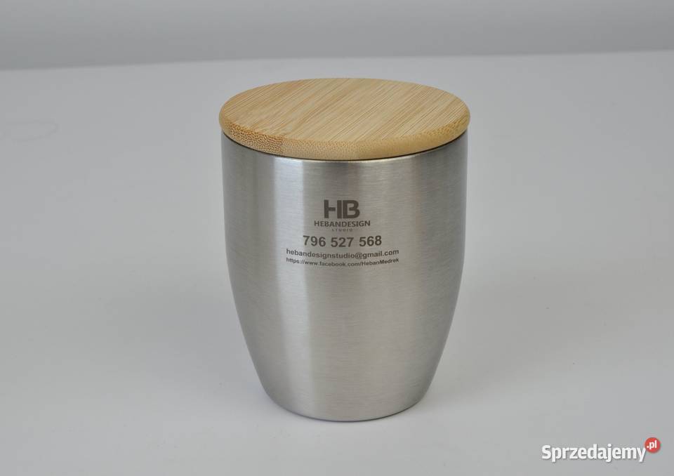Kubek z pokrywką 280 ml logo grawer 5 Akcesoria kuchenne