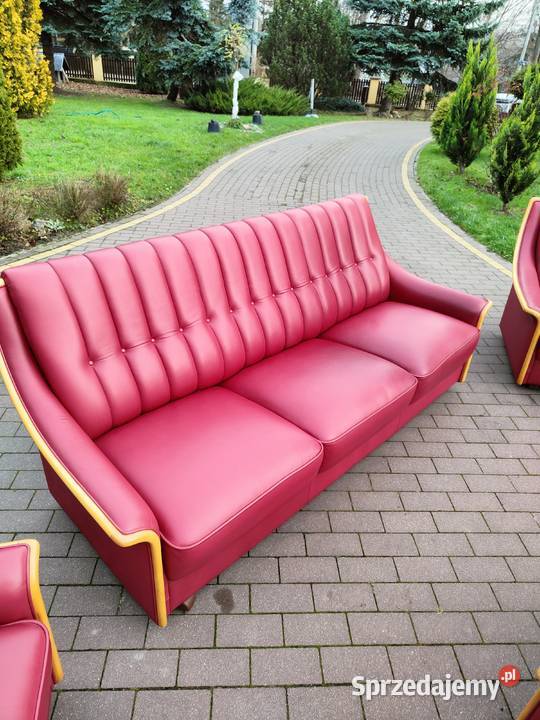 komplet wypoczynkowy 3 1 1 1 skóra 100 Ełk sprzedam