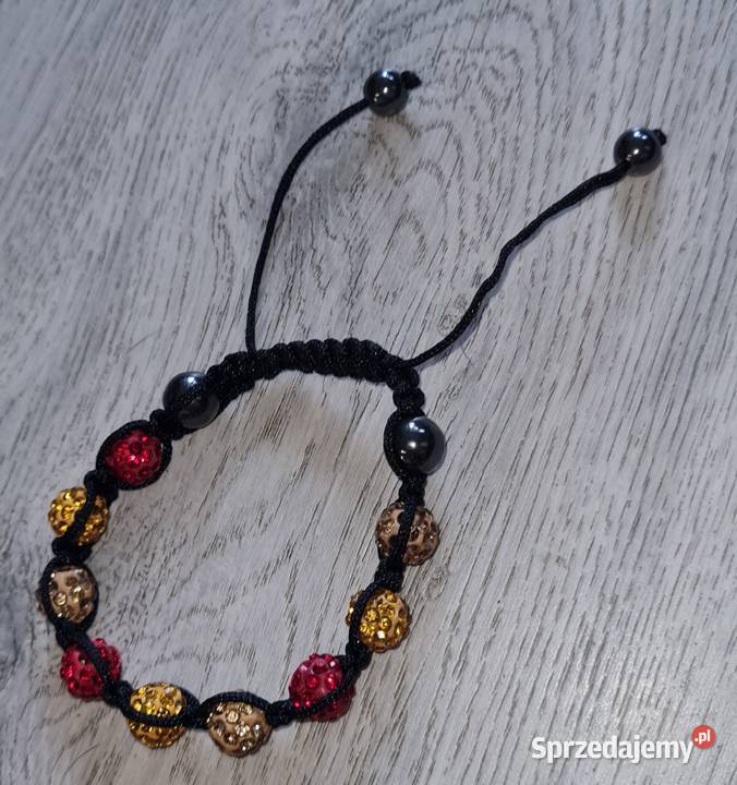 Bransoletka damska regulowana czerwień Łódź