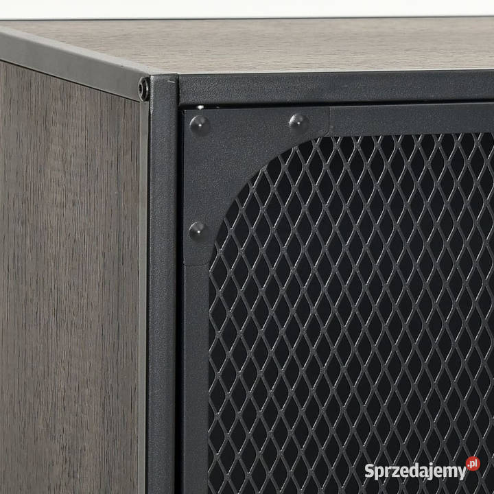 Szafka szara 72x36x82 metal i MDF WM335908 Warszawa