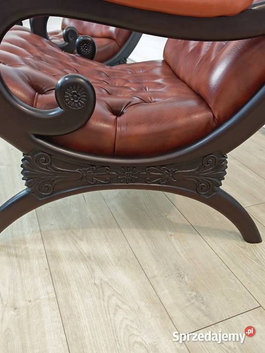 Dwa fotele chesterfield Sandomierz