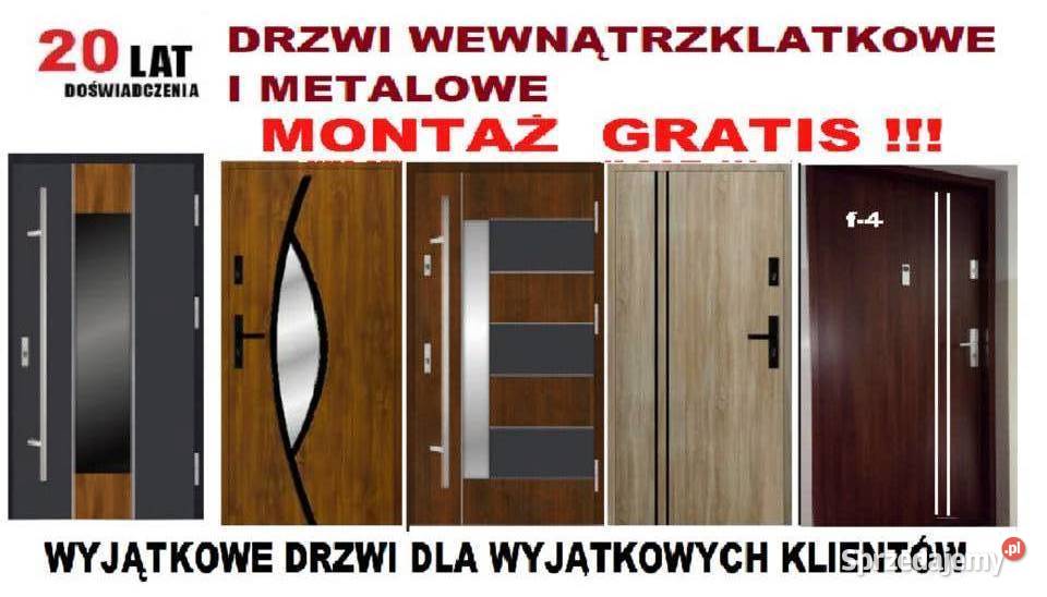 Drzwi wejściowe wewnętrzne antywłamaniowe Zabrze sprzedam