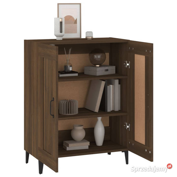 Szafka brązowy dąb 695x34x90 materiał
