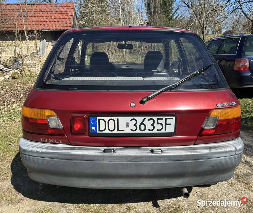 Toyota Starlet 13XLi P8 1991 bordowy