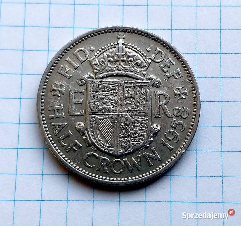 HALF CROWN PÓŁ KORONY 1958 WIELKA BRYTANIA Piszczac