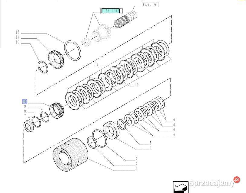 Piasta 81863385 Holland TS T6 Ford ORG Nowa Białystok